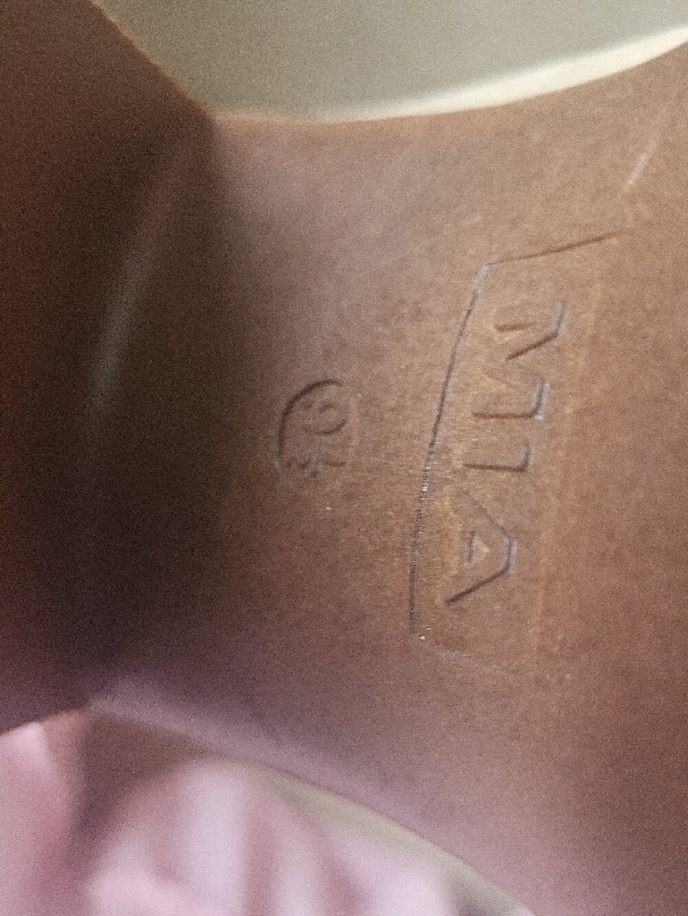 MIA Tan Suede Penny Loafer Heels with Brogue Detail - Picture 3 of 4